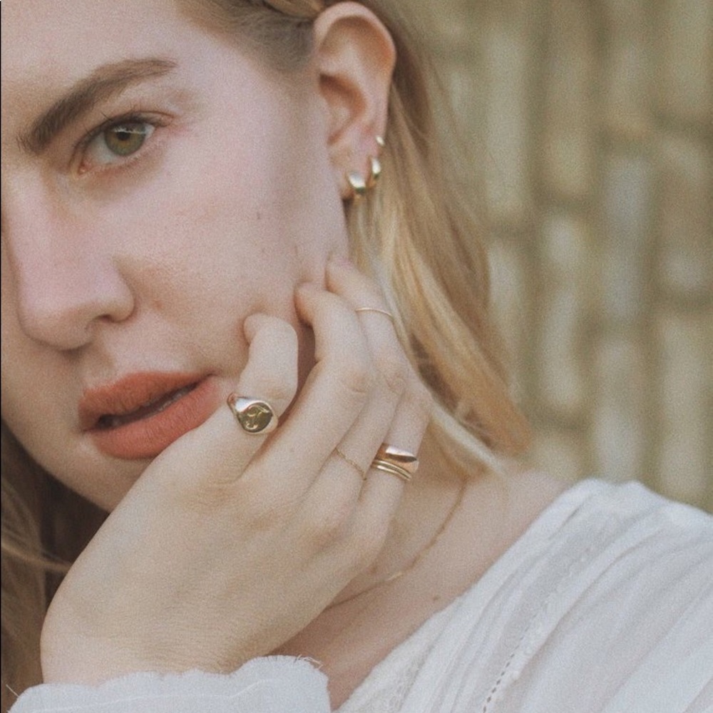 Gold Hoop Earring Set - Picture 5 of 5